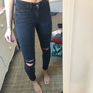 High Waisted Black Jeans